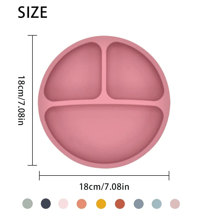 Conjunto de Colheres de Alimentação de Silicone para Bebês